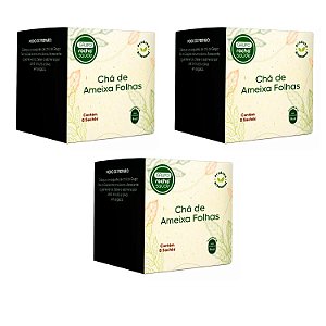 Chá de Ameixa Folhas em Sachês Kit 3cx Natural