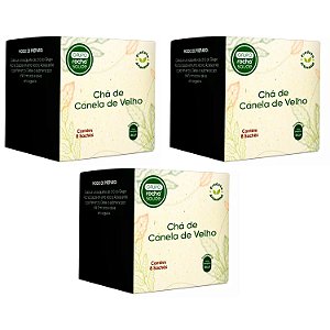 Chá Canela de Velho em Sachês Kit 3cx Natural