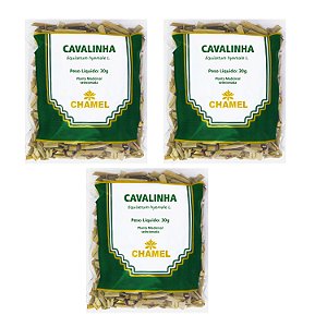 Chá Cavalinha 30g Kit 3 Pacotes Natural Chamel