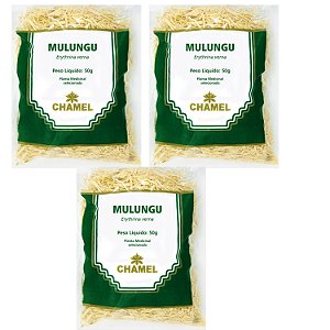 Chá Mulungu Natural Kit 3 Pacotes Chamel