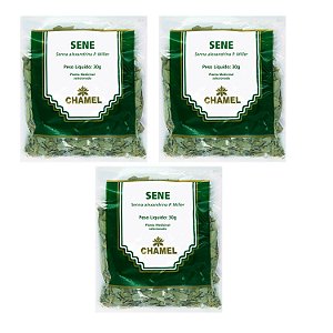Chá Sene Natural Kit 3 Pacotes Chamel