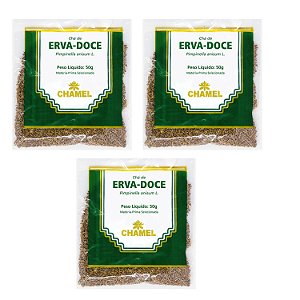 Chá Erva Doce Kit 3 Pacotes selecionado Chamel