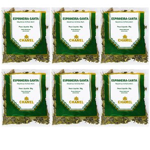 Chá Espinheira Santa Kit 6 Pacotes Natural Chamel