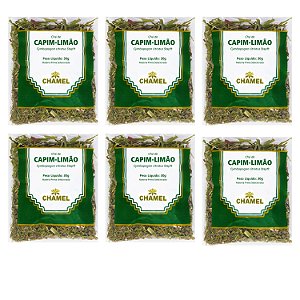 Chá Capim Limão Natural Kit 6 Pacotes Chamel
