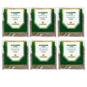 Chá Alfazema Lavanda Flores Natural Kit 6 Pacotes Chamel