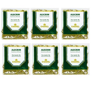 Chá Alecrim Folhas Natural Kit 6 Pacotes Chamel