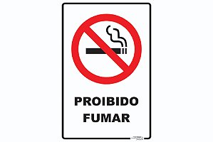 Placa Proibido Fumar