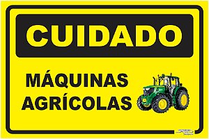 Placa Cuidado Máquinas Agrícolas