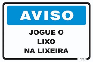 Placa de fumante não jogue bitucas no chão - Trik