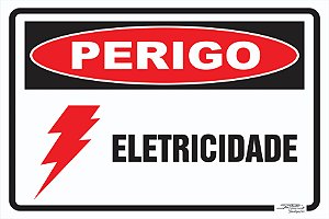 Placa Perigo Eletricidade