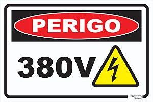 Placa Perigo 380v