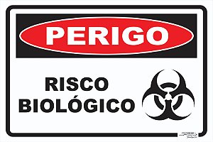 Placa Perigo Risco Biológico