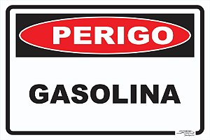 Placa Perigo Gasolina