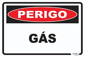 Placa Perigo Gás Tóxico - Afonso Adesivos