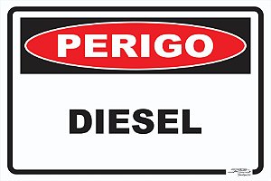 Placa Perigo Diesel