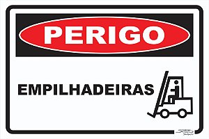 Placa Perigo Empilhadeiras