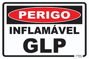 Placa Perigo Inflamável GLP