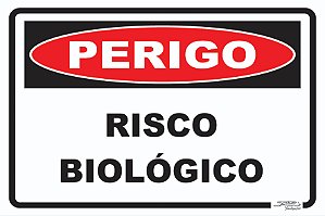 Placa Perigo Risco Biológico