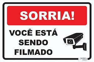 Placa Sorria! Você Está Sendo Filmado