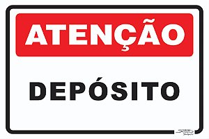 Placa Atenção Depósito