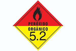 Transporte de Produtos Perigosos - Rótulo de Risco - Peróxido Orgânico 5.2