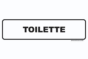 Placa de Identificação Toilette - 30x8cm