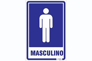 Placa Banheiro Masculino