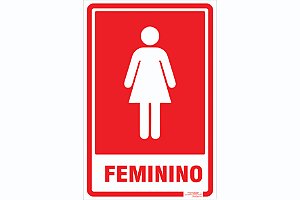 Placa Banheiro Feminino