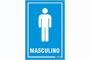 Placa Banheiro Masculino