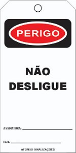 10 Etiquetas De Bloqueio Perigo Não Desligue