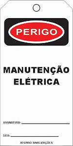 10 Etiquetas De Bloqueio Perigo Manutenção Elétrica