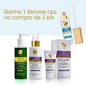 Compre 3 kits e ganhe 1 Renove Lips - Kit Antiacne 3 itens / Personal Care