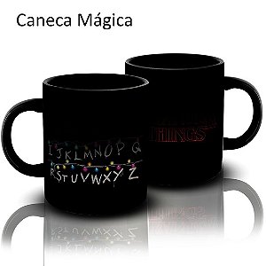 Caneca Mágica Stranger Things Alfabeto