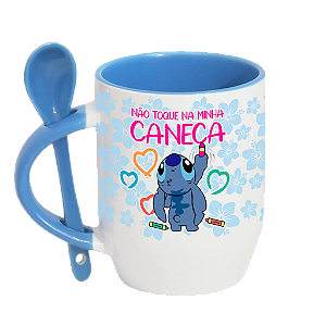 Caneca com colher Stitch