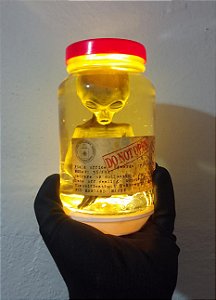 ET no pote 600 ml NOVO (LUMINARIA COM LUZ DE LEAD E CONTROLE REMOTO A PILHAS).