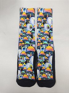 Meia Estampada Premium Neon COD0010