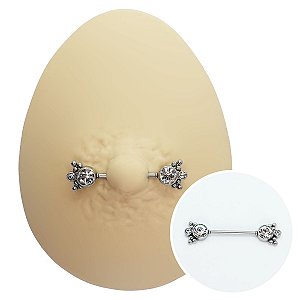 Piercing Mamilo Plug em Aço Under Shine