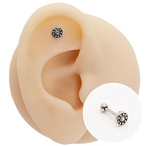 Piercing Microbell em Aço Rodinha Boho