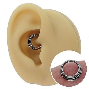Piercing Argola Clicker em Titânio Trinny
