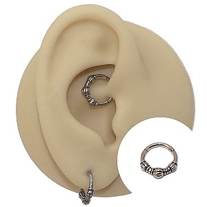 Piercing Argola Clicker em Aço Indonésia