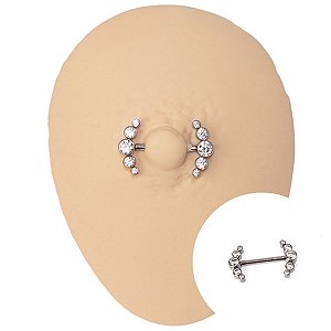 Piercing Cascade Plug em Titânio