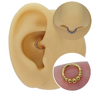 Piercing Argola Clicker em Aço PDV Baliballs