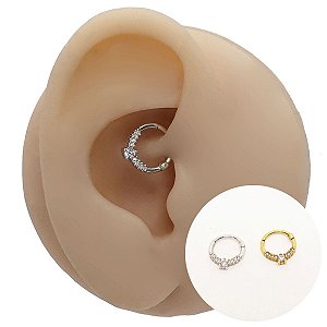 Piercing Argola Clicker em Prata 925 Sunrise