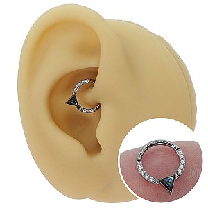 Piercing Argola Clicker em Titânio Triangle
