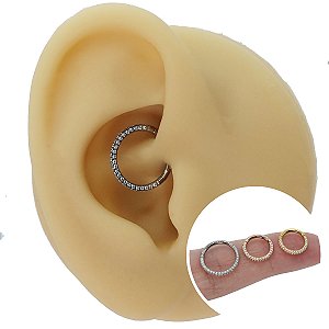 Piercing Argola Clicker em Titânio PVD Meteoros