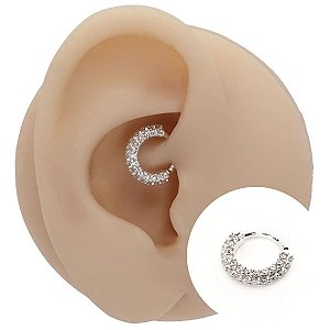 Piercing Argola Torção em Prata 925 Camboyah