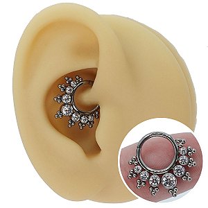 Piercing Argola Clicker em Titânio Grapes