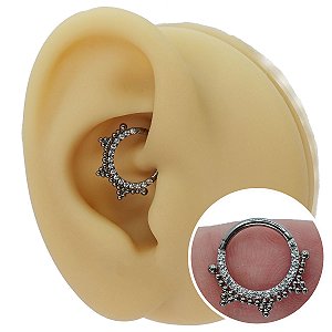 Piercing Argola Clicker em Titânio PVD Thailand
