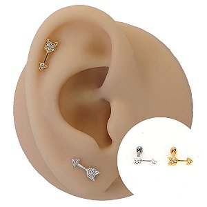Piercing Microbell em Prata 925 Flecha
