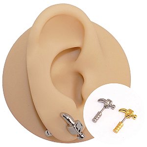 Piercing Folheado Martelo